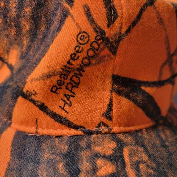 Realtree® Hardwood Orange Camo Cap Large Cotton/Polyester Blend - Picture 2 of 6